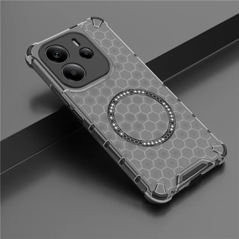 MagSafe futrola za Xiaomi Redmi Note 14 4G (Regional), Techsuit, HoneyComb Shield, Crna