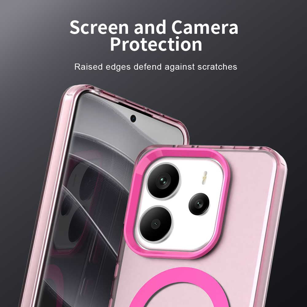 MagSafe futrola za Xiaomi Redmi Note 14 4G (Standard), Techsuit, CandyCase, Roza