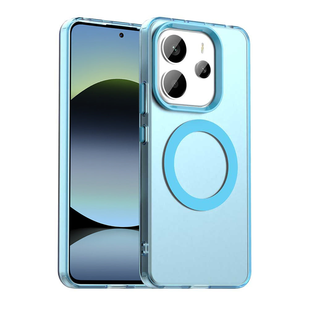 MagSafe maska za Xiaomi Redmi Note 14 5G, Techsuit, CandyCase, Plava