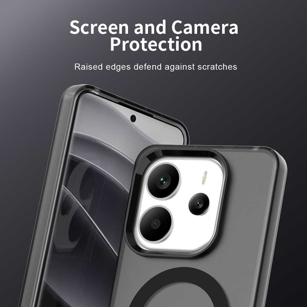 MagSafe futrola za Xiaomi Redmi Note 14 5G, Techsuit, CandyCase, Crna