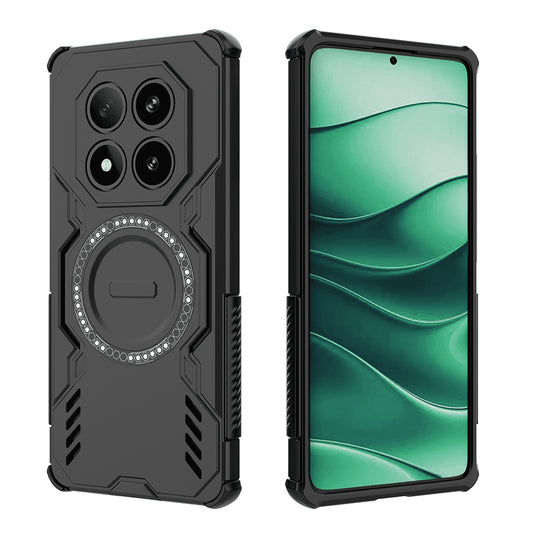 MagSafe futrola za Xiaomi Redmi Note 14 Pro 4G, Techsuit, ArmorMag, Crna