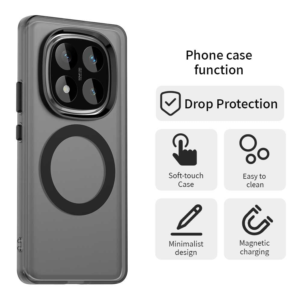 MagSafe futrola za Xiaomi Redmi Note 14 Pro 4G, Techsuit, CandyCase, Crna
