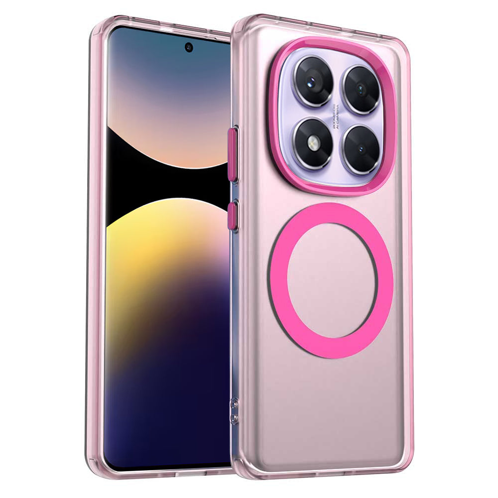 MagSafe futrola za Xiaomi Redmi Note 14 Pro 4G, Techsuit, CandyCase, Roza