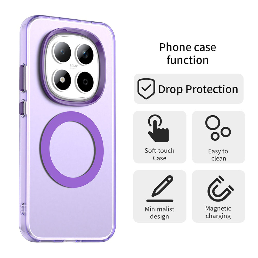 MagSafe futrola za Xiaomi Redmi Note 15 Pro 5G, Techsuit, CandyCase, Ljubičasta