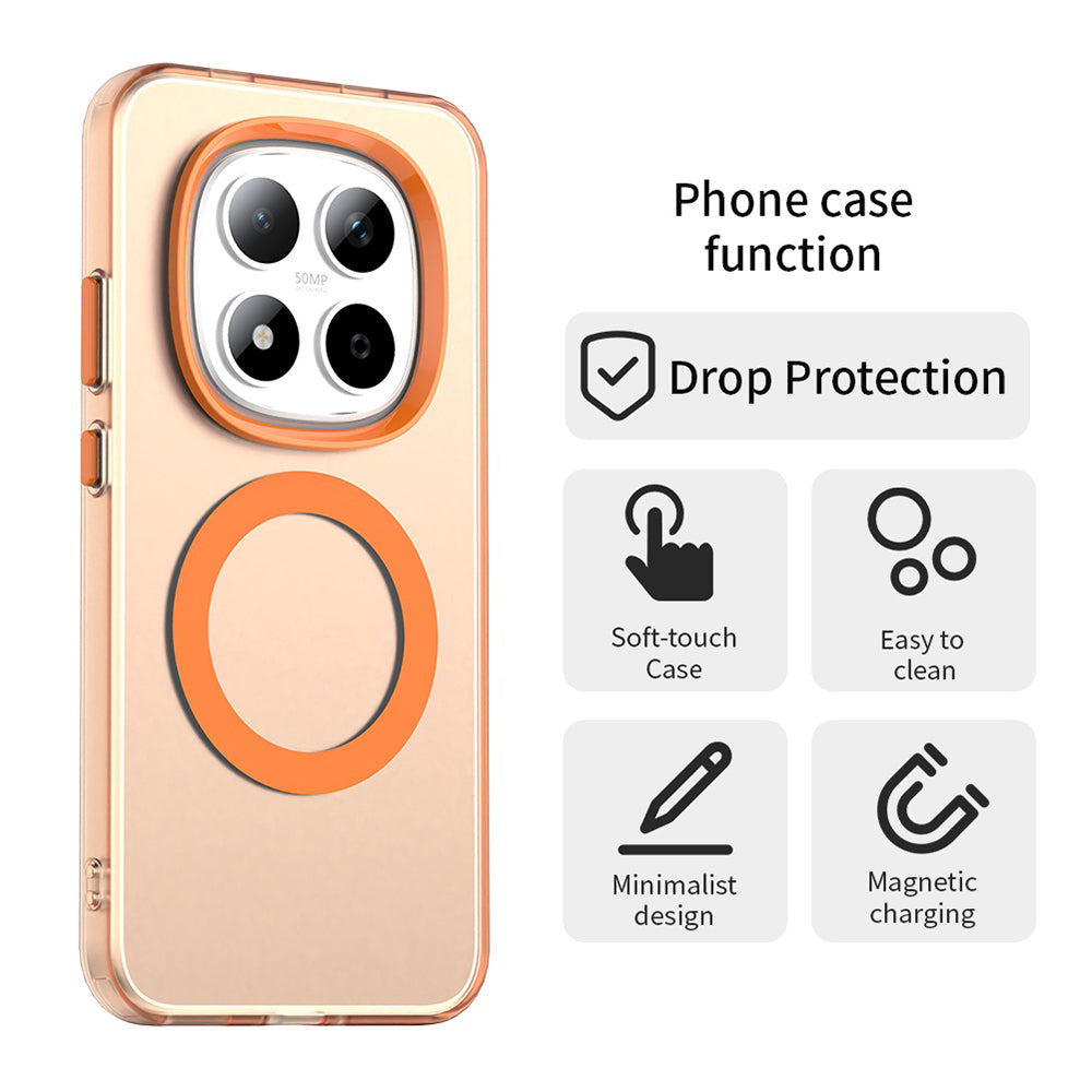 MagSafe futrola za Xiaomi Redmi Note 15 Pro 5G, Techsuit, CandyCase, Narančasta