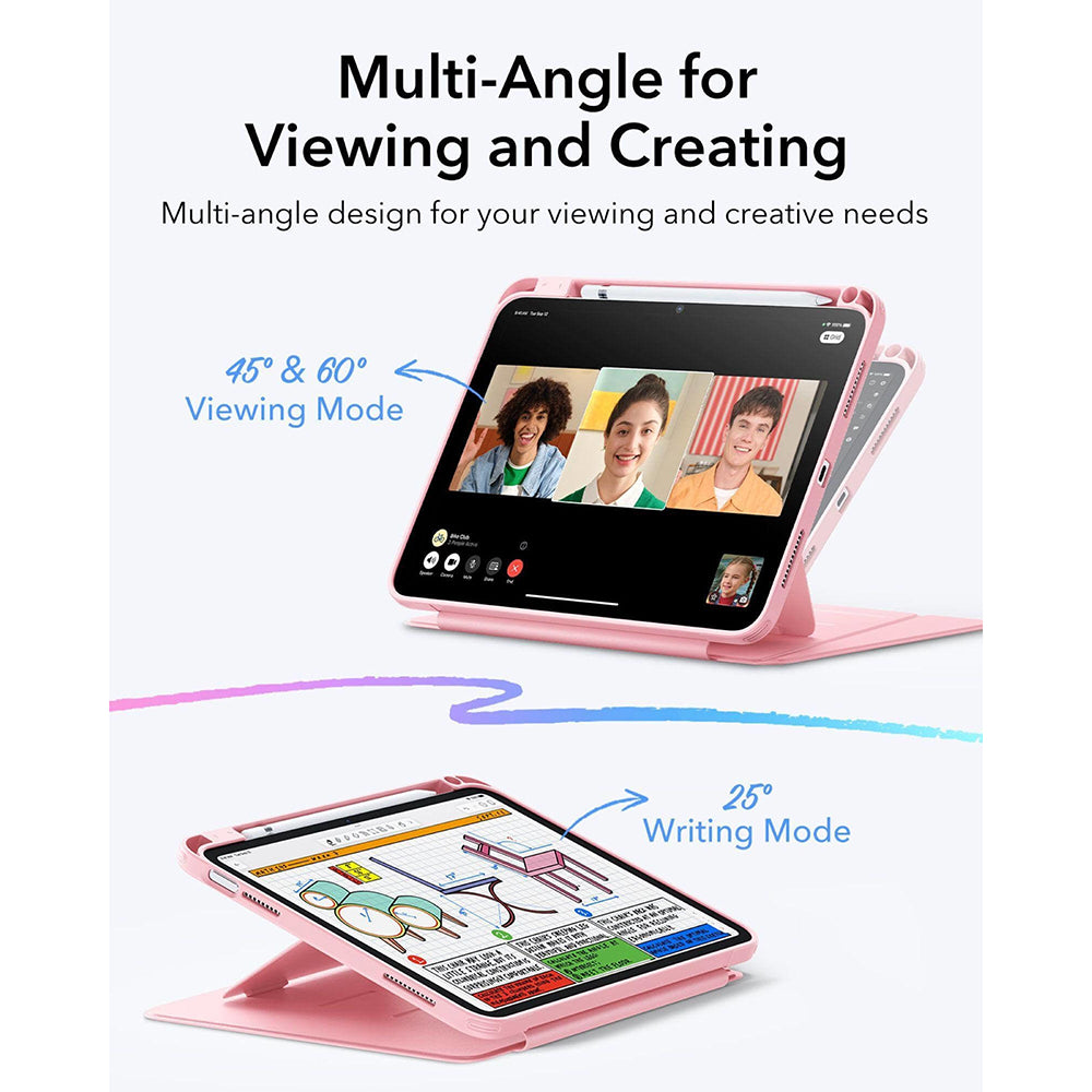 Futrola za Apple iPad (2025) / (2022), ESR, Flip Hybrid, Roza
