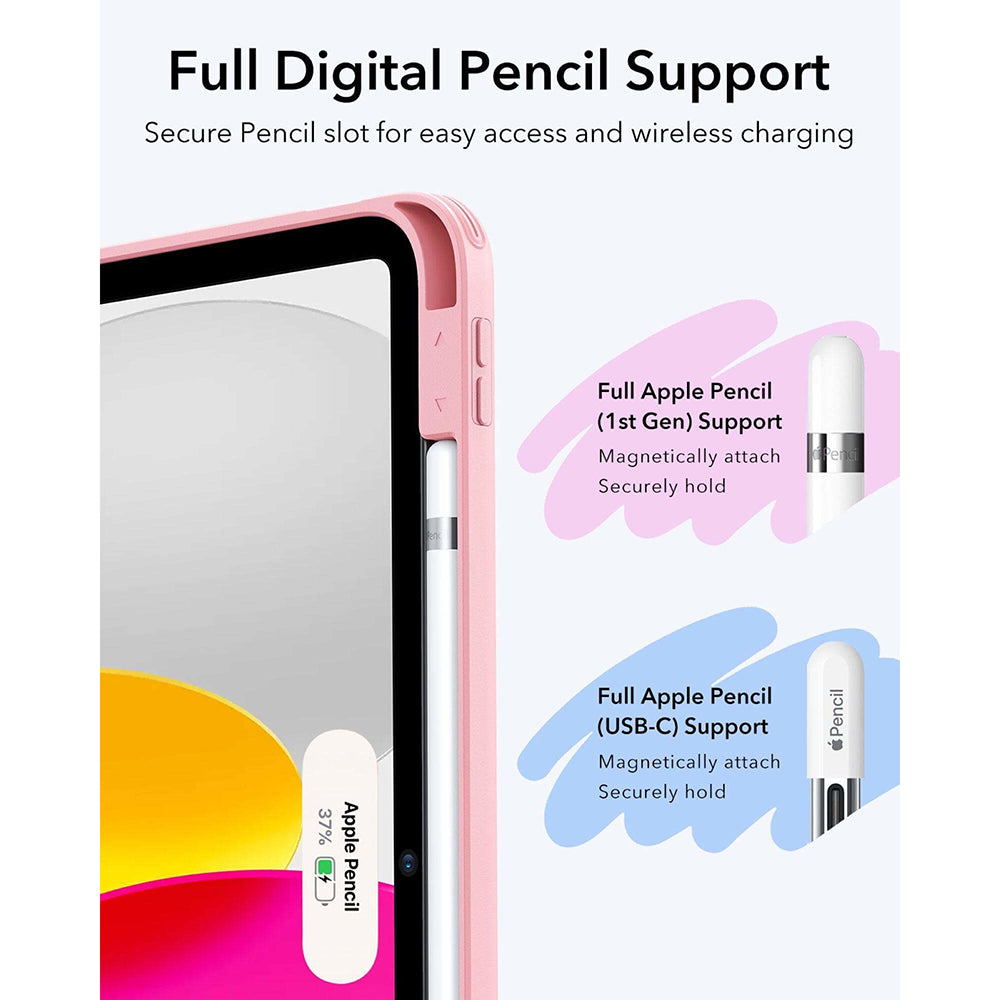 Futrola za Apple iPad (2025) / (2022), ESR, Flip Hybrid, Roza