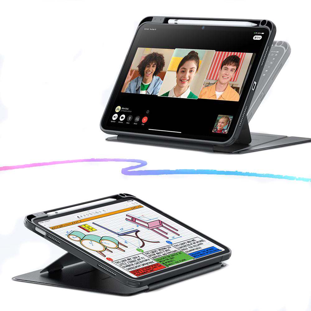 Futrola za Apple iPad (2025) / (2022), ESR, Flip Hybrid, Crna