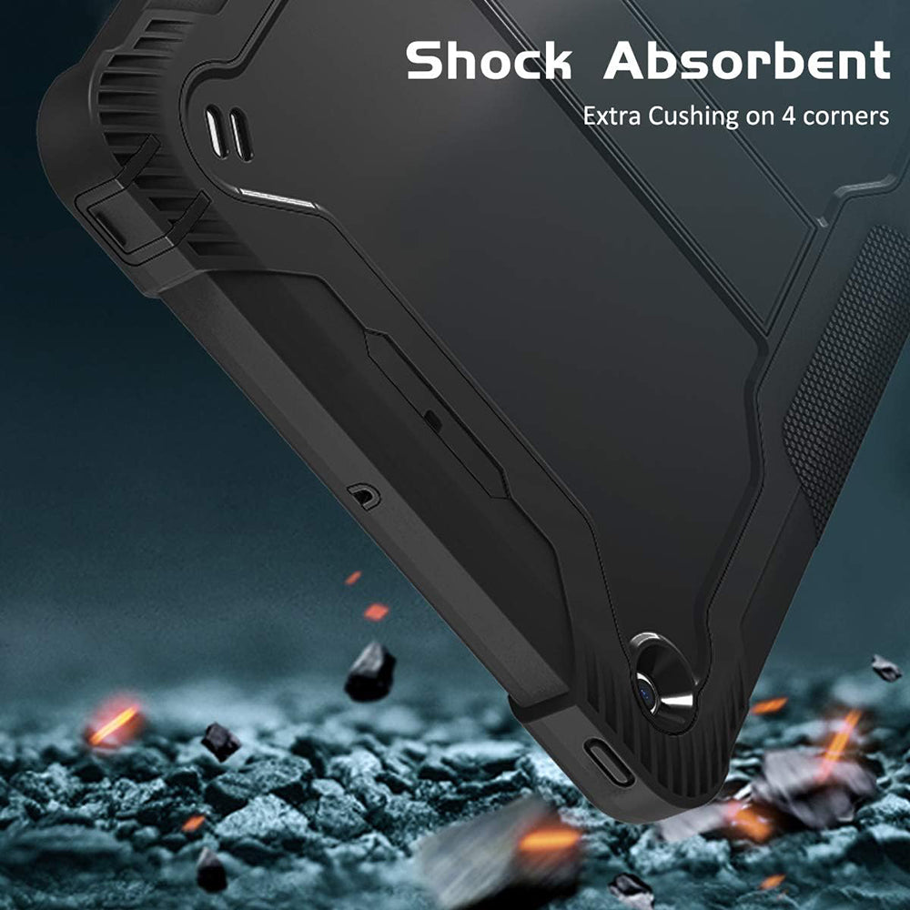 Futrola za Apple iPad 9.7 (2018) / 9.7 (2017), Techsuit, Rugged TabShell, Crna