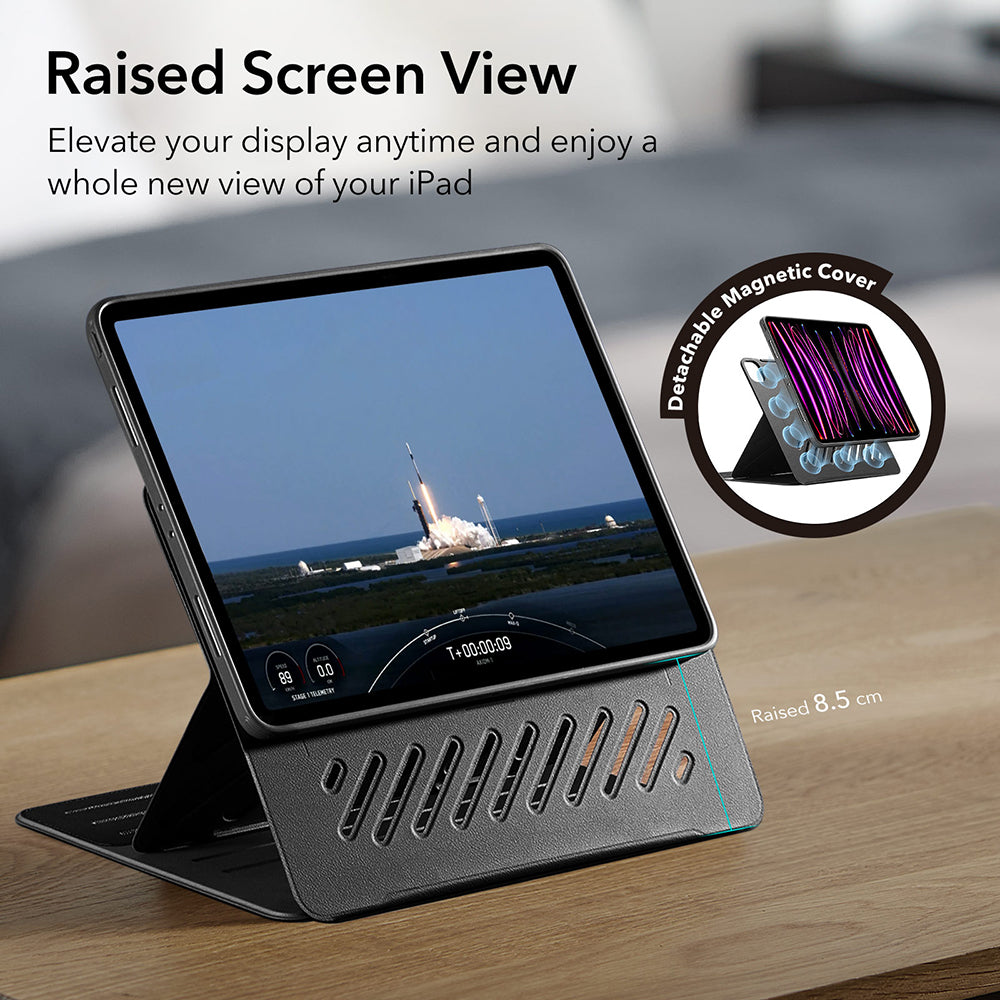 Futrola za Apple iPad Air 11 (2025) / Air 11 (2024) / Air (2022) / Air (2020), ESR, Shift, Crna