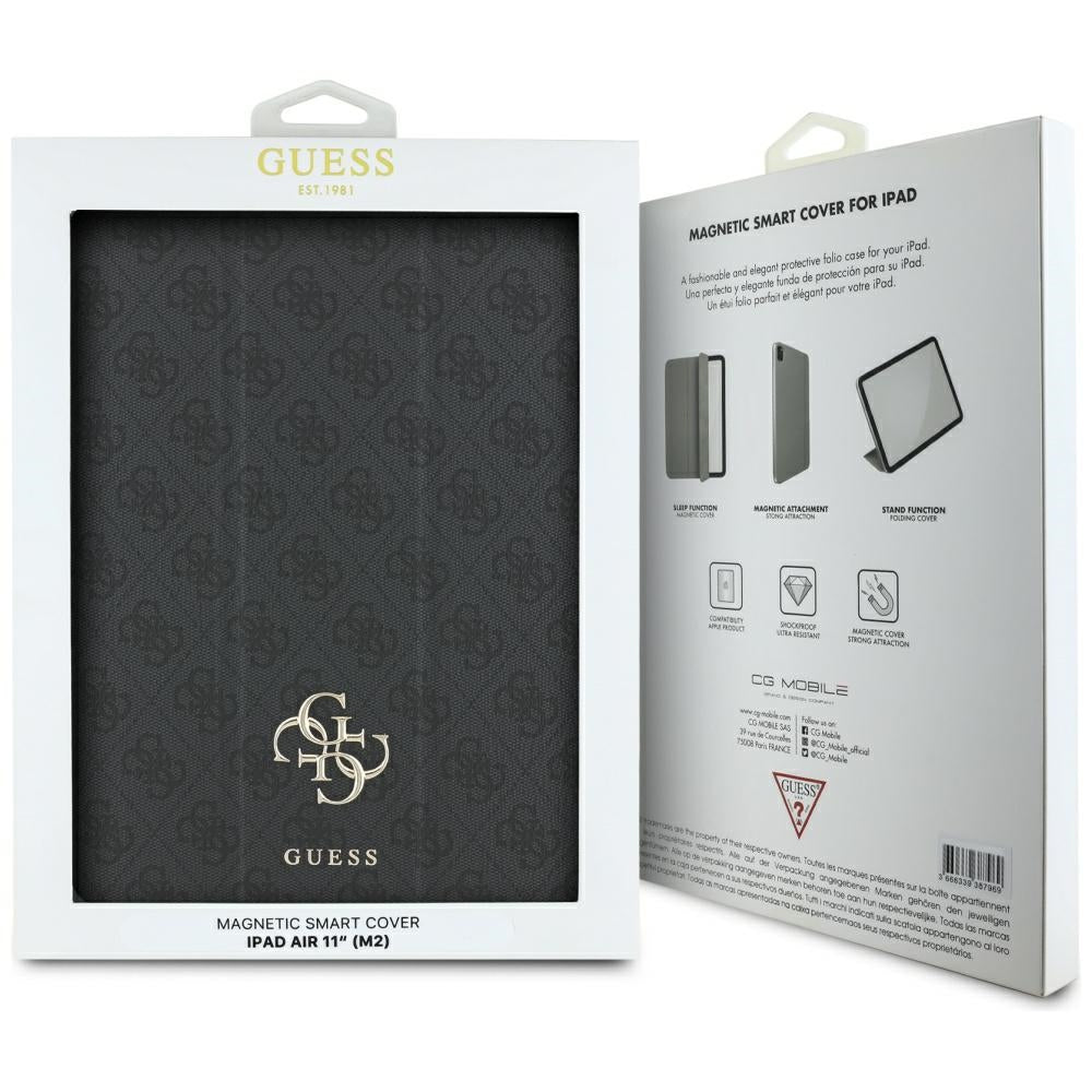 Futrola za Apple iPad Air 11 (2025) / Air 11 (2024), Guess, 4G Big Logo, Crna