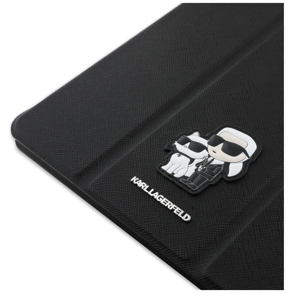 Futrola za Apple iPad Air 11 (2025) / Air 11 (2024), Karl Lagerfeld, Saffiano Karl & Choupette, Crna