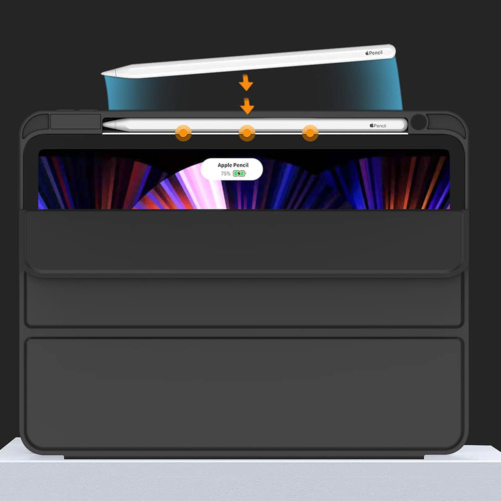 Futrola za Apple iPad Pro 11 (2022) / Pro 11 (2021) / Pro 11 (2020) / Pro 11 (2018), Techsuit, Flex Trifold, Crna