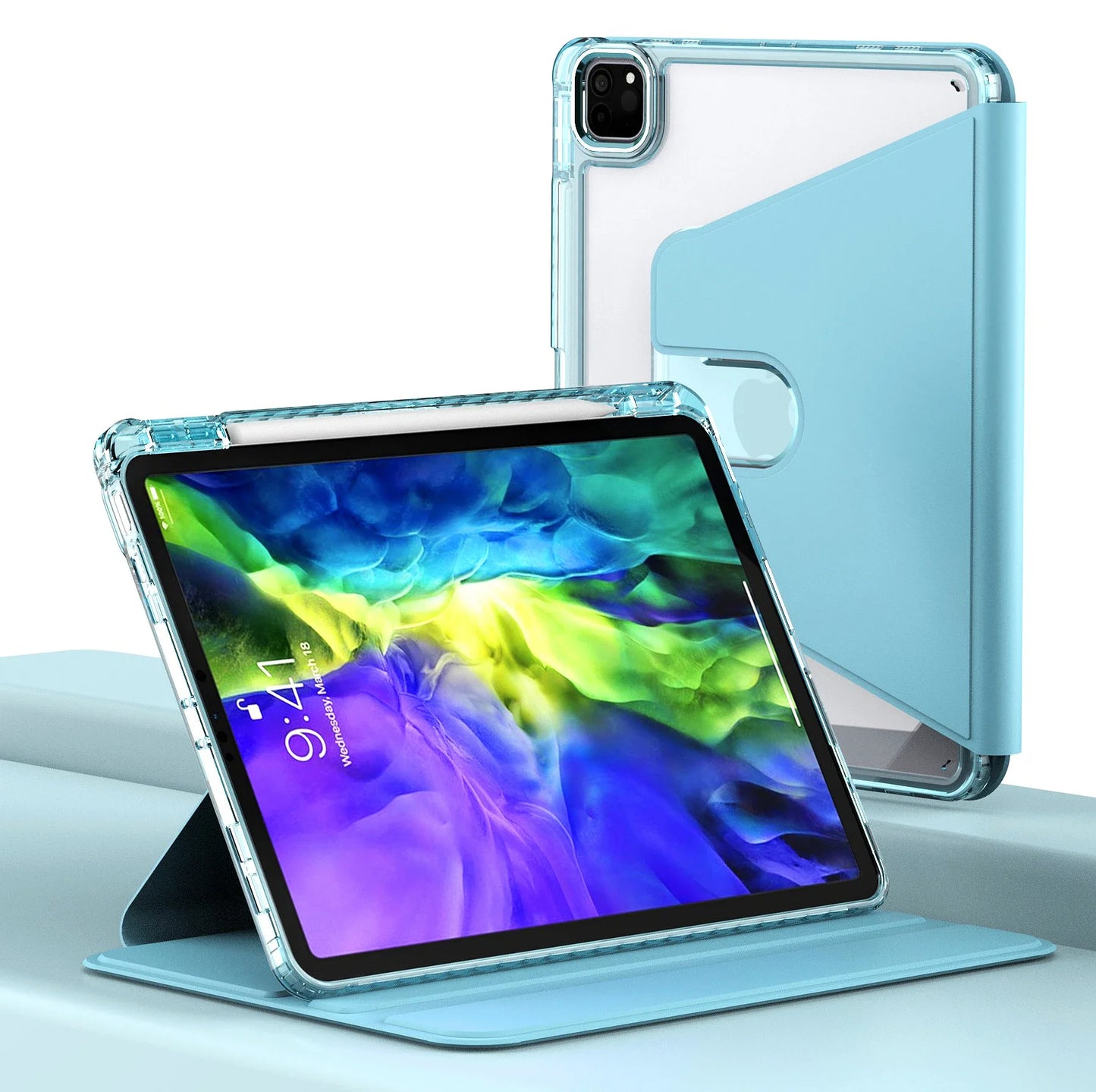Futrola za Apple iPad Pro 11 (2024), Techsuit, Crystal Vision, Plava