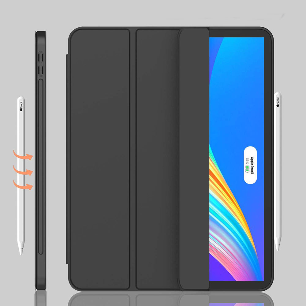 Futrola za Apple iPad Pro 12.9 (2022) / Pro 12.9 (2021) / Pro 12.9 (2020) / Pro 12.9 (2018), Techsuit, Flex Trifold, Crna