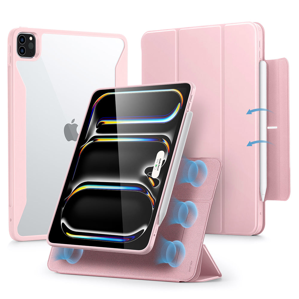 Futrola za Apple iPad Pro 13 (2024), ESR, Rebound Hybrid, Roza