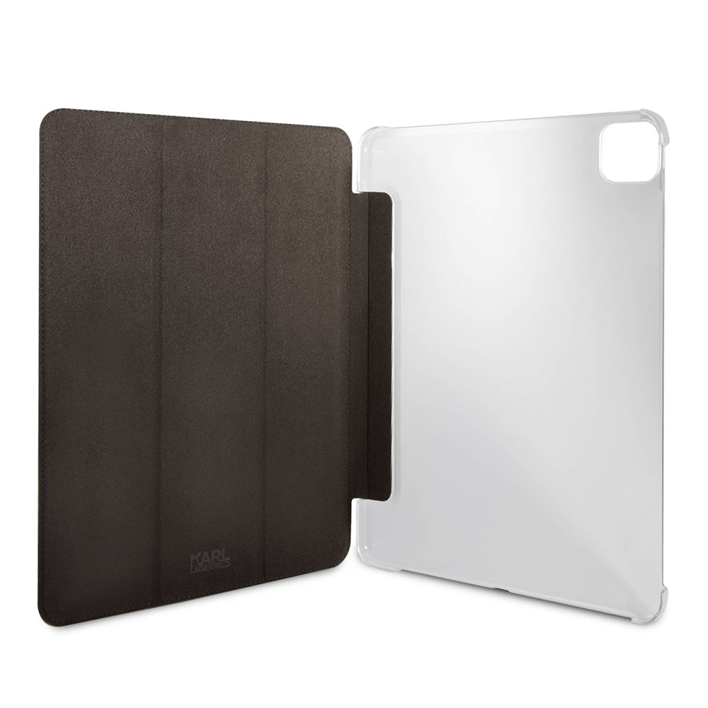 Futrola za Apple iPad Pro 13 (2024), Karl Lagerfeld, Saffiano Karl & Choupette, Crna