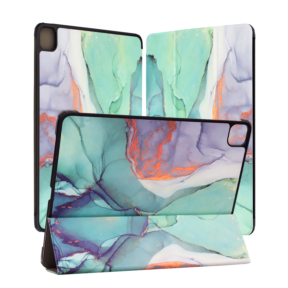 Futrola za Apple iPad Pro 13 (2024), Techsuit, FoldPro Green Time, Višebojna