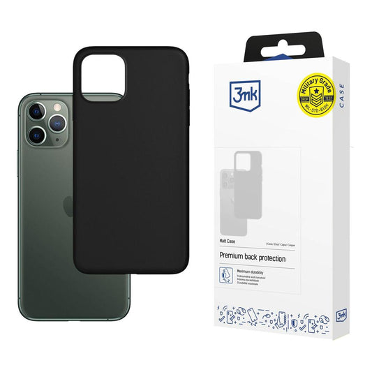 Futrola za Apple iPhone 12 / 12 Pro, 3MK, Mat, Crna