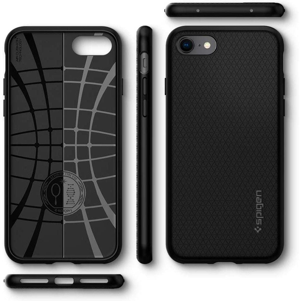 Futrola za Apple iPhone SE (2022) / SE (2020) / 8 / 7, Spigen, Liquid Air, Crna 042CS20511