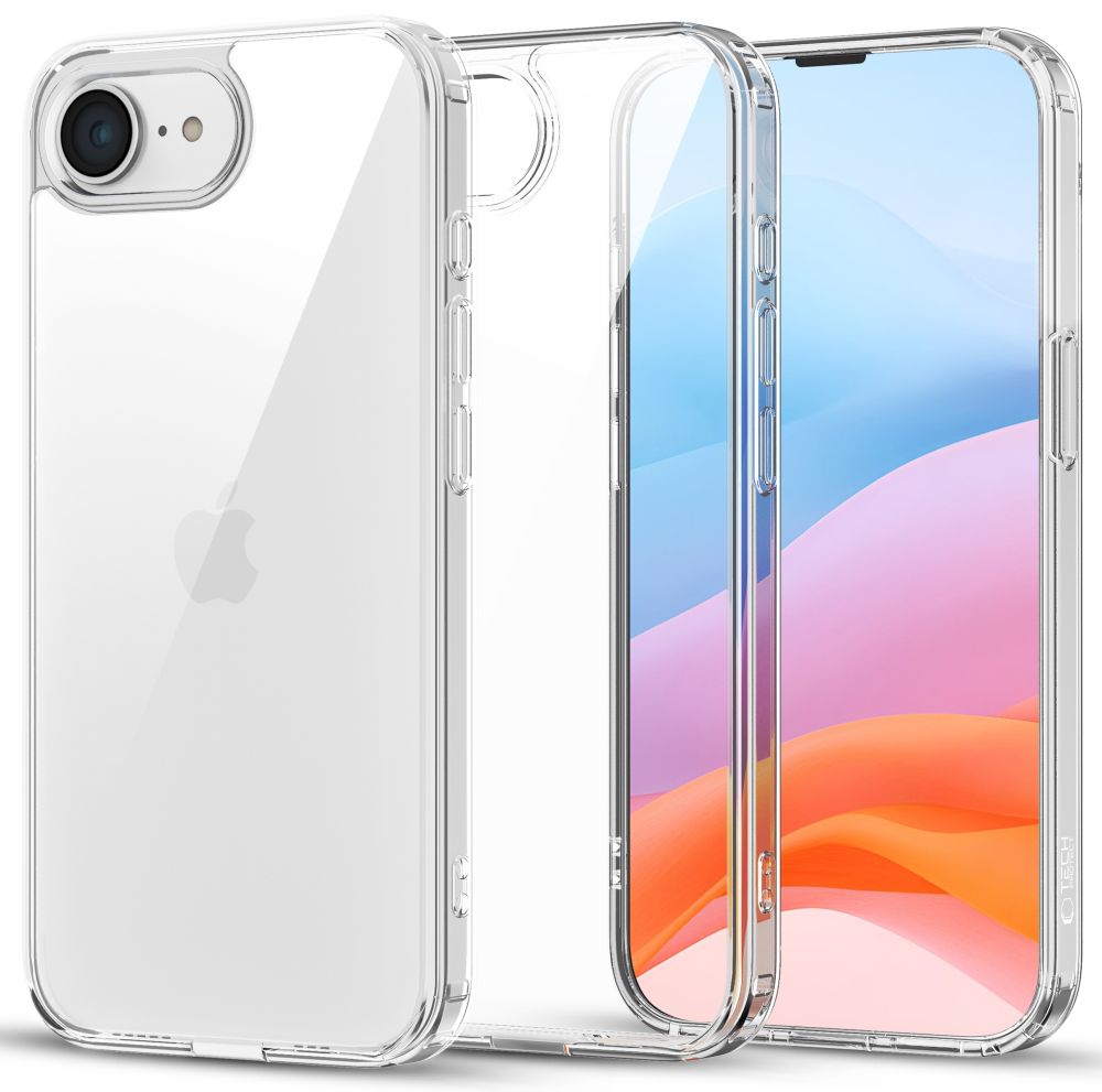 Futrola za Apple iPhone 17e / 16e, Tech-Protect, Flexair Hybrid, Prozirna