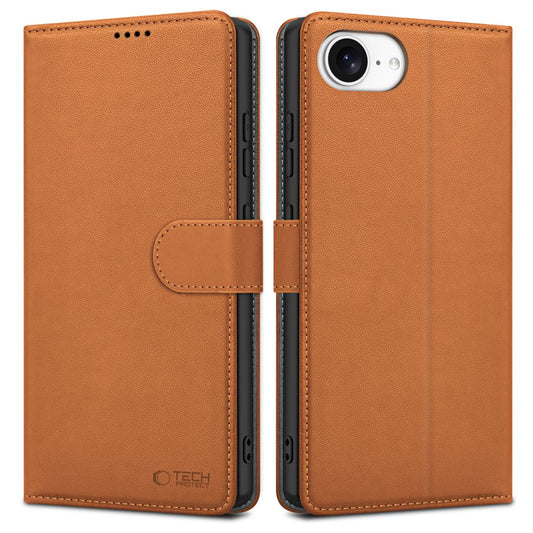 Futrola za Apple iPhone 16e, Tech-Protect, Wallet, Smeđa