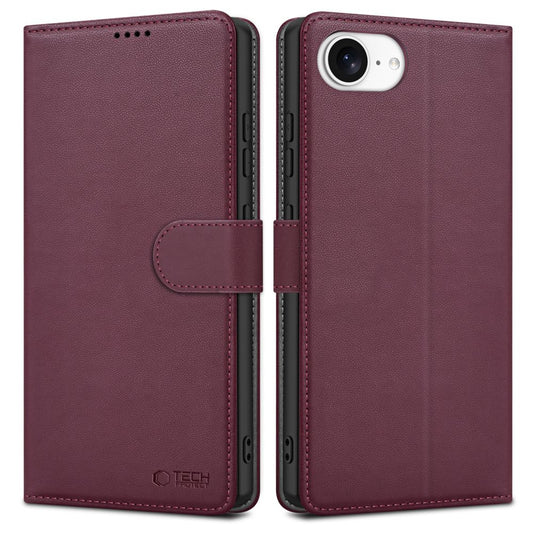 Futrola za Apple iPhone 16e, Tech-Protect, Wallet, Višnja