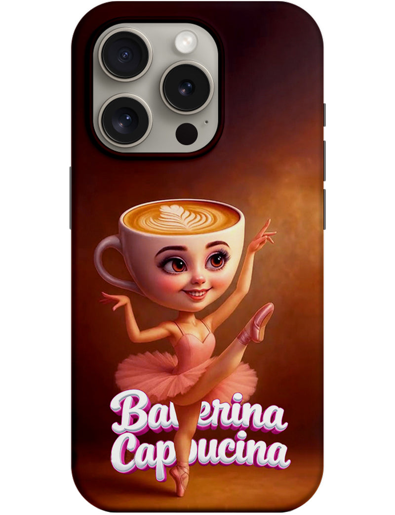 Maska za Apple iPhone 14 Pro, Perfect Case, Italian Brainrot Ballerina Capuccina, Višebojna