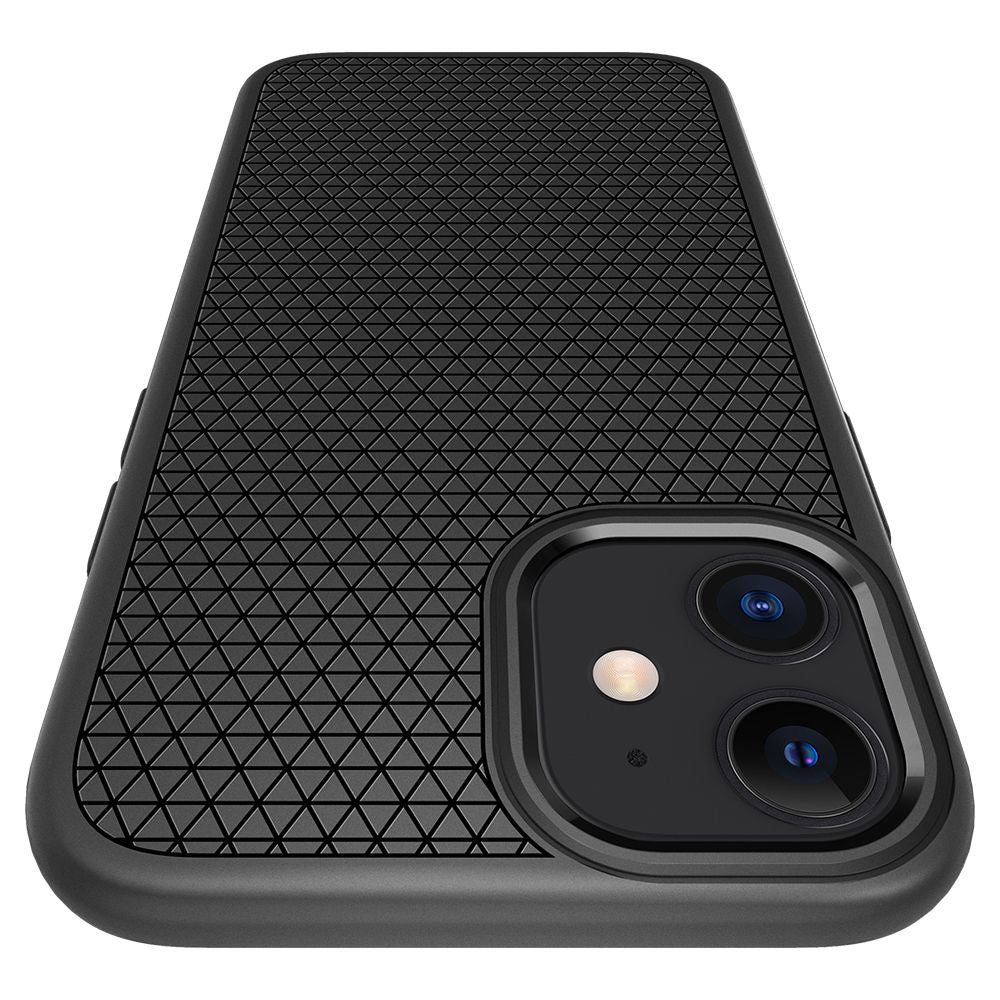 Maska za Apple iPhone 12 / 12 Pro, Spigen, Liquid Air, Crna ACS01701