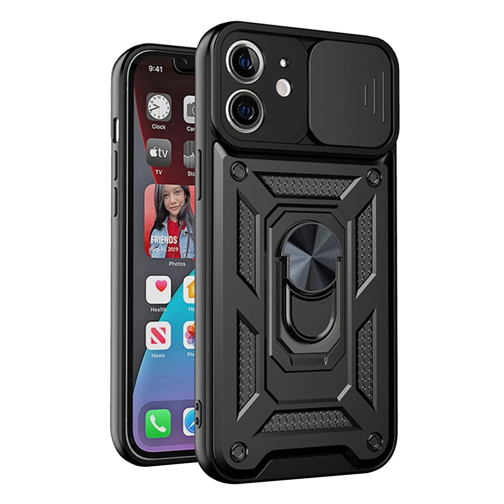 Maska za Apple iPhone 12 mini, Techsuit, CamShield, Crna