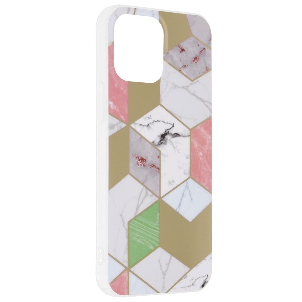 Maska za Apple iPhone 13 Pro Max, Techsuit, Marble, Ljubičasta