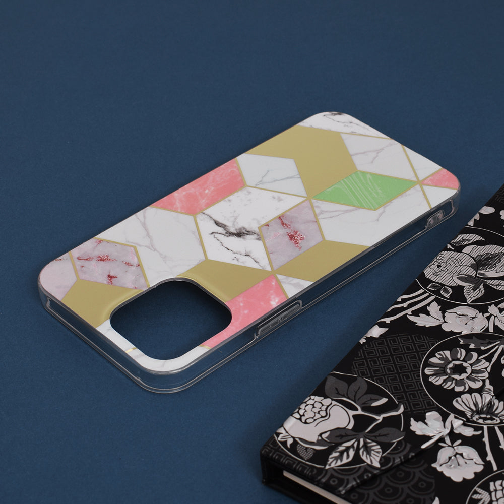 Maska za Apple iPhone 13 Pro Max, Techsuit, Marble, Ljubičasta