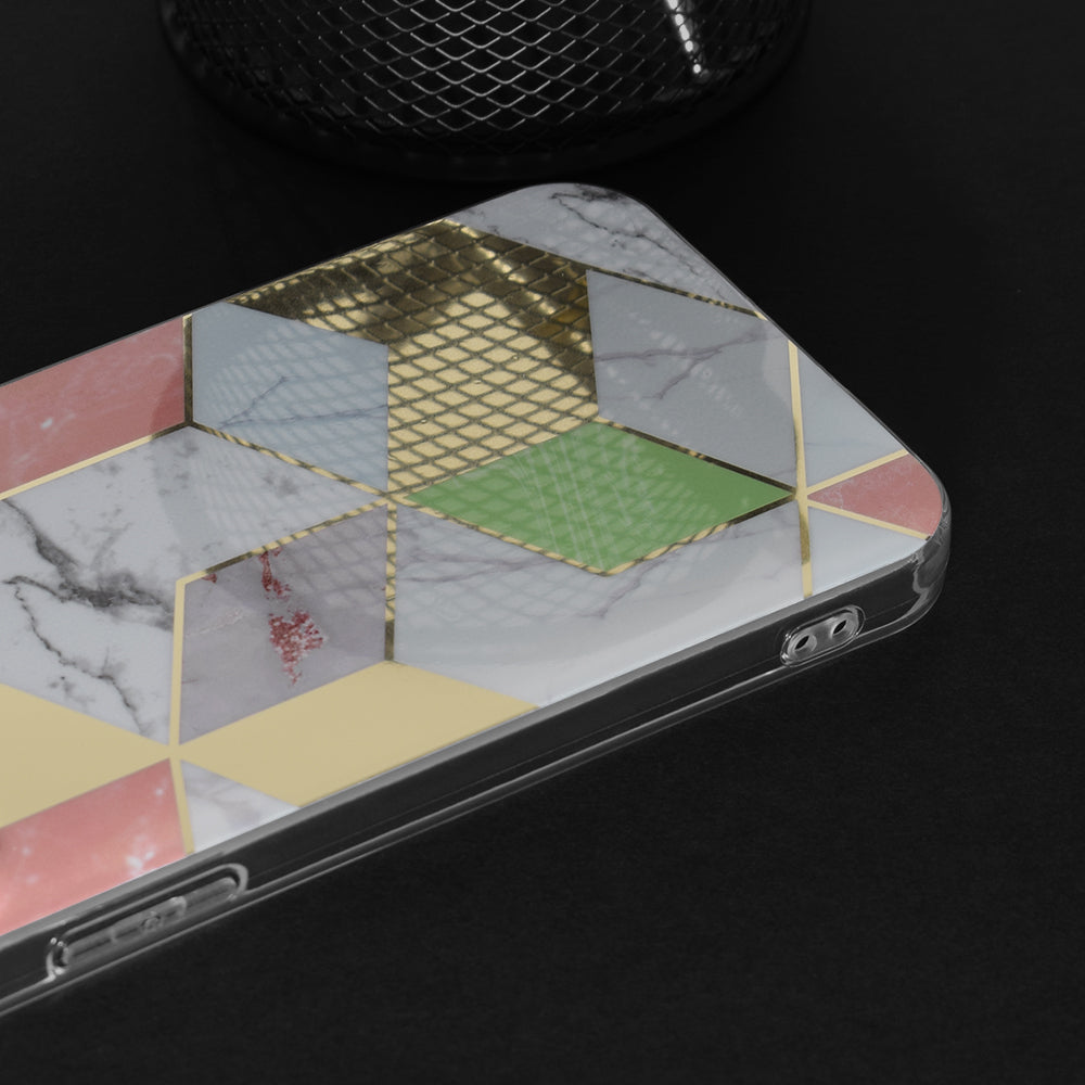 Maska za Apple iPhone 13 Pro Max, Techsuit, Marble, Ljubičasta