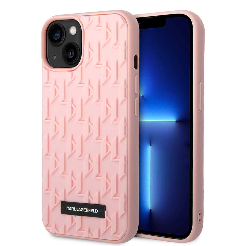 Futrola za Apple iPhone 14 Plus, Karl Lagerfeld, 3D Monogram, Roza