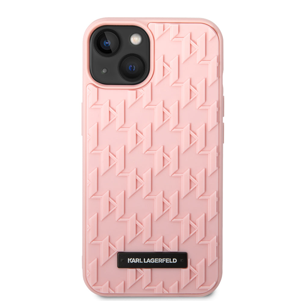 Futrola za Apple iPhone 14 Plus, Karl Lagerfeld, 3D Monogram, Roza