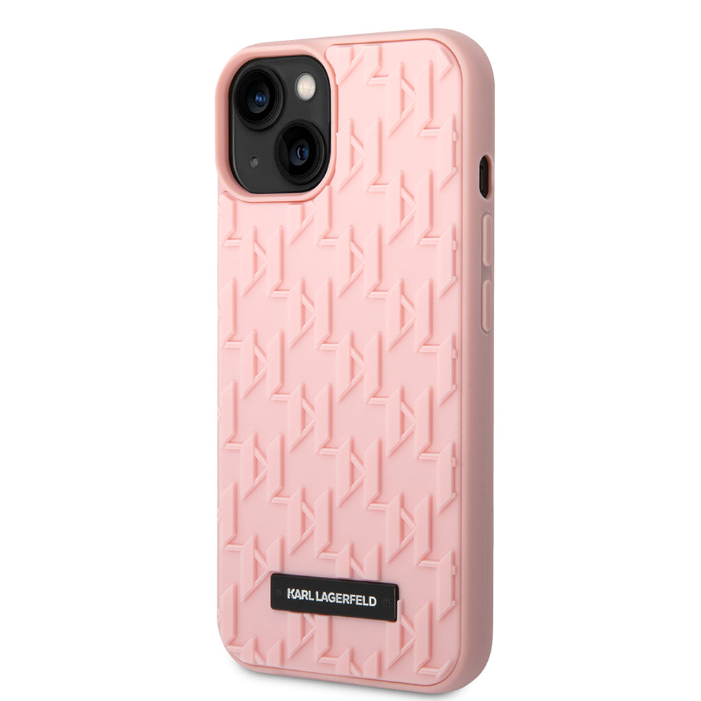 Futrola za Apple iPhone 14 Plus, Karl Lagerfeld, 3D Monogram, Roza