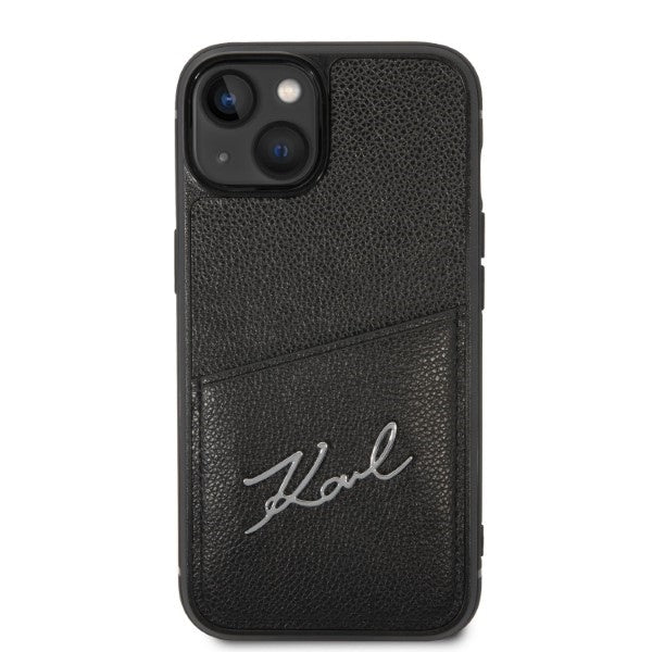 Futrola za Apple iPhone 14 Plus, Karl Lagerfeld, Cardslots Signature Logo, Crna