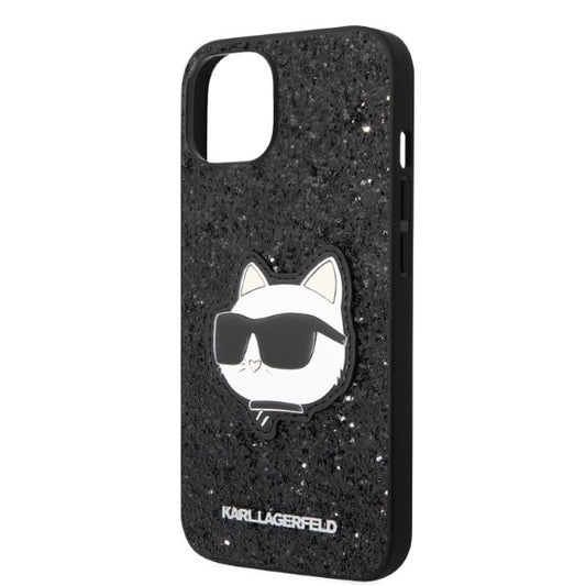 Futrola za Apple iPhone 14 Plus, Karl Lagerfeld, Glitter Choupette Patch, Crna