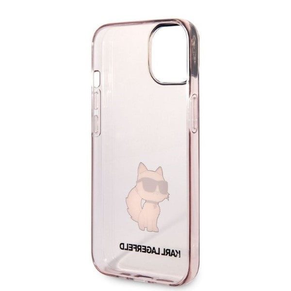 Futrola za Apple iPhone 14 Plus, Karl Lagerfeld, Ikonik Choupette, Roza