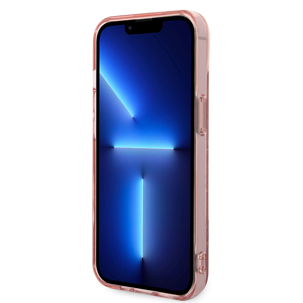Futrola za Apple iPhone 14 Plus, Karl Lagerfeld, Monogram Stripe, Roza
