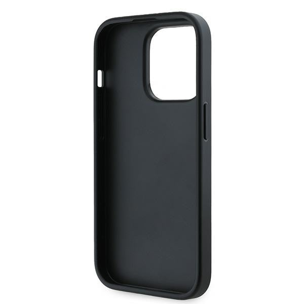 Futrola za Apple iPhone 14 Pro, Karl Lagerfeld, Diagonal Quilted Script, Crna