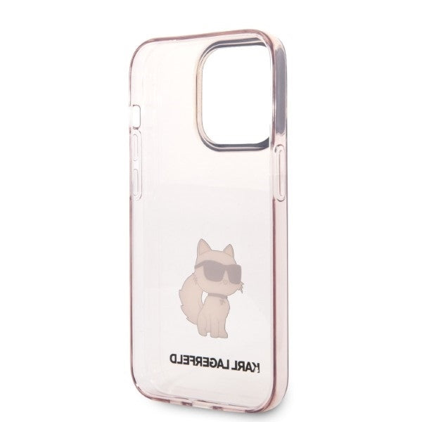 Futrola za Apple iPhone 14 Pro, Karl Lagerfeld, Ikonik Choupette, Roza