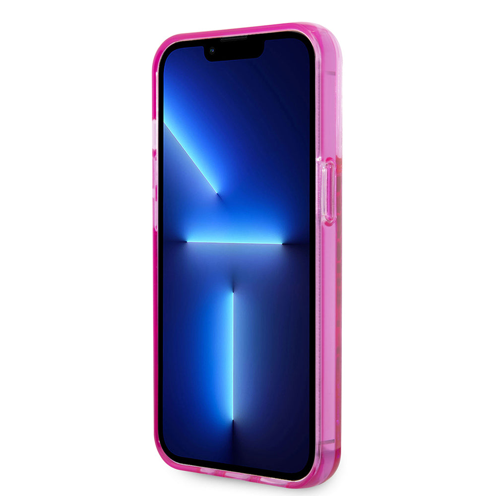 Futrola za Apple iPhone 14 Pro, Karl Lagerfeld, Liquid Glitter KL Logo, Roza