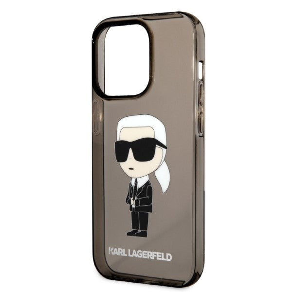 Futrola za Apple iPhone 14 Pro Max, Karl Lagerfeld, IML Ikonik NFT, Crna
