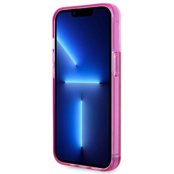 Futrola za Apple iPhone 14 Pro Max, Karl Lagerfeld, Liquid Glitter KL Logo, Roza