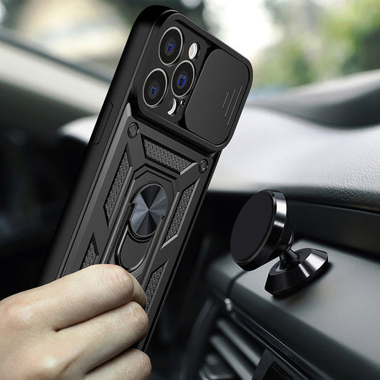 Maska za Apple iPhone 14 Pro Max, Techsuit, CamShield, Crna