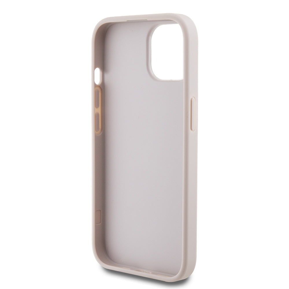 Futrola za Apple iPhone 15, Guess, 4G Metal Gold Logo, Roza