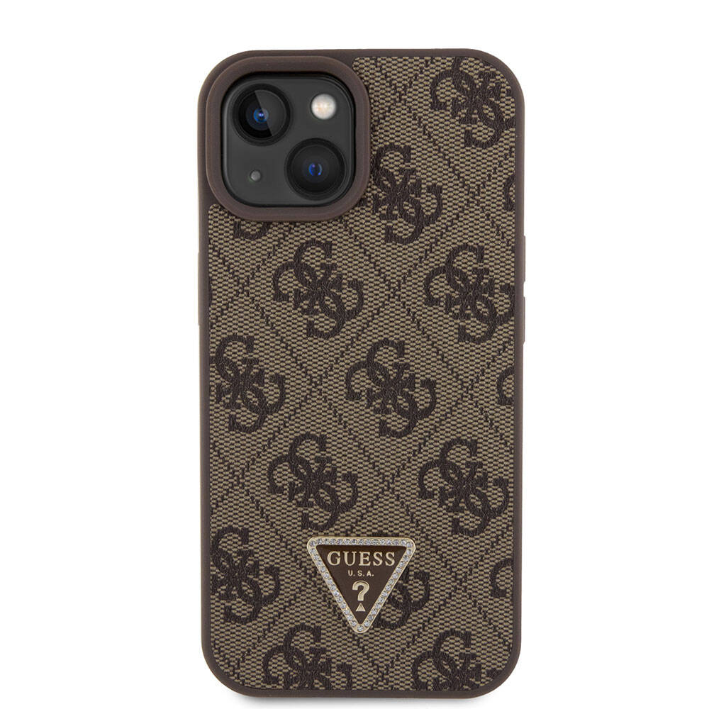 Futrola za Apple iPhone 15, Guess, Crossbody 4G Metal Logo, Smeđa