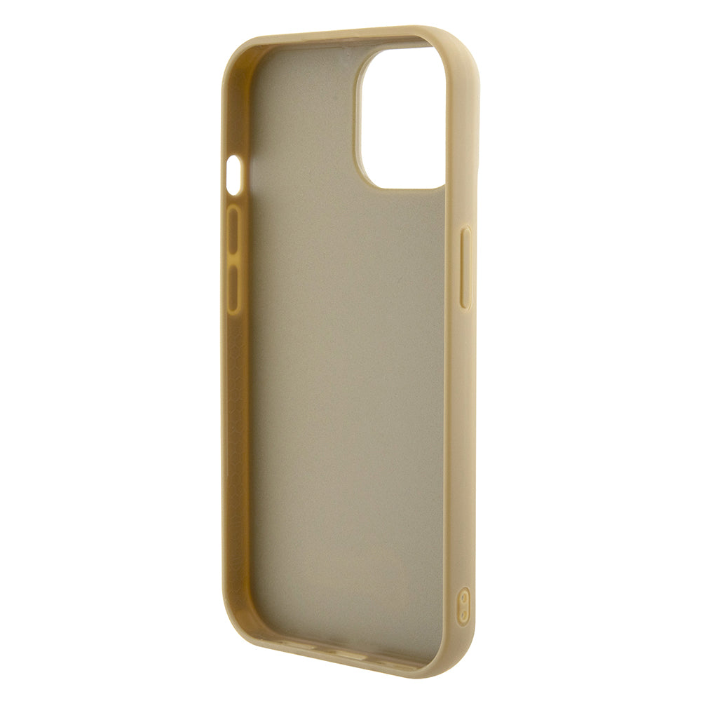 Futrola za Apple iPhone 15, Guess, Disco Metal Script, Zlatna