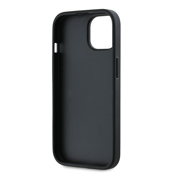 Futrola za Apple iPhone 15, Karl Lagerfeld, Diagonal Quilted Script, Crna